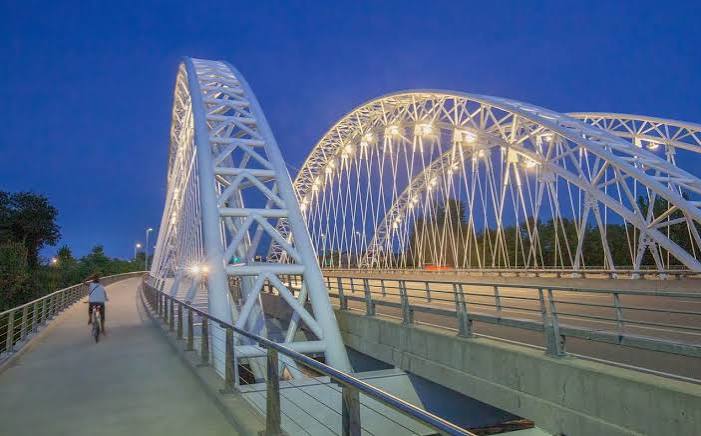 Barrhaven Bridge at night